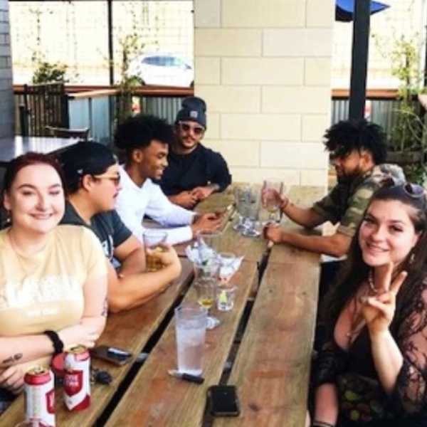 Attendees at a IN speed dating event