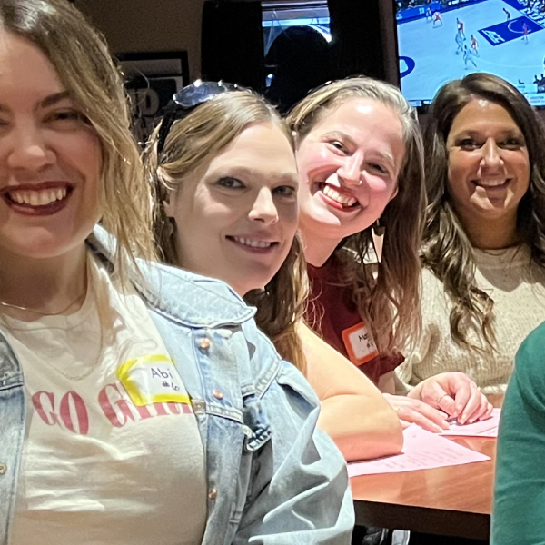 Attendees at a PA speed dating event